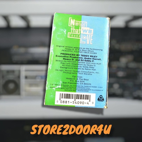 Heavy D. & The Boyz - Now That We Found Love - 1991 - Cassette Single - Picture 4 of 4